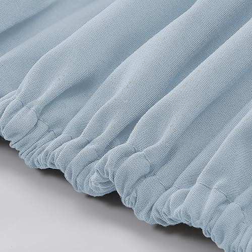 Modern Threads Soft Microfiber Solid Sheets - Luxurious Microfiber Bed Sheets - Includes Flat Sheet, Fitted Sheet with Deep Pockets, & Pillowcases Blue Mist Full thumbnail 5