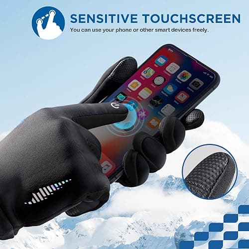 SIMARI Kids Winter Gloves Touchscreen Warm Thermal Water-Resistant for Boy Girl Running Cycling Snow Skiing in Cold Weather thumbnail 3