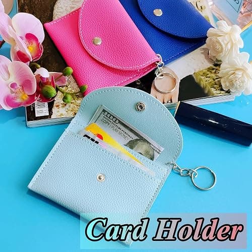 BATUMEYE Keychain Set Gift for Women with Card Holder | Wristlet Strap, Whistle, Travel Bottle Holder, Bottle Opener, Durable Synthetic Leather, Chic Printed Design, Portable thumbnail 9