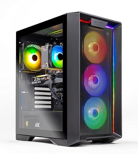 Skytech Gaming Nebula Gaming PC Desktop – Intel Core i3 12100F 3.3 GHz, NVIDIA RTX 3050, 500GB NVME SSD, 16GB DDR4 RAM 3200, 600W Gold PSU, Wi-Fi, Windows 11 Home 64-bit - Image 1