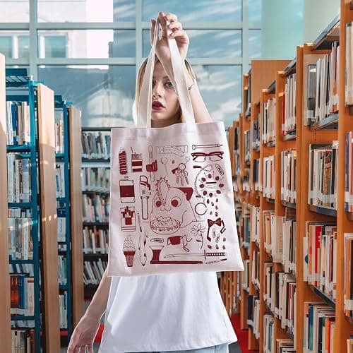 FOTAP Cartoon Inspire Shoulder Bag Demon Dog Lover Merch Tote Bag Anime Manga Gift Bloody Puppy Fan Gift thumbnail 2