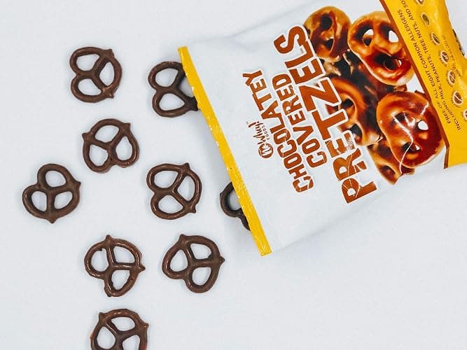 Vegan, Gluten Free Chocolatey Covered Pretzels (2 Pack) | Dairy Free, Peanut Free, Nut Free, Soy Free, All Natural, Sesame Free | Allergy Friendly | No Whey Foods thumbnail 3