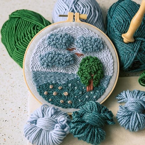 Caydo 6 Pieces Embroidery Hoops 3 Inch to 10 Inch Cross Stitch Hoop Small Embroidery Hoop with 16 Pieces Needles for Embroidery, Punch Needle, Craft Sewing and Ornaments thumbnail 5