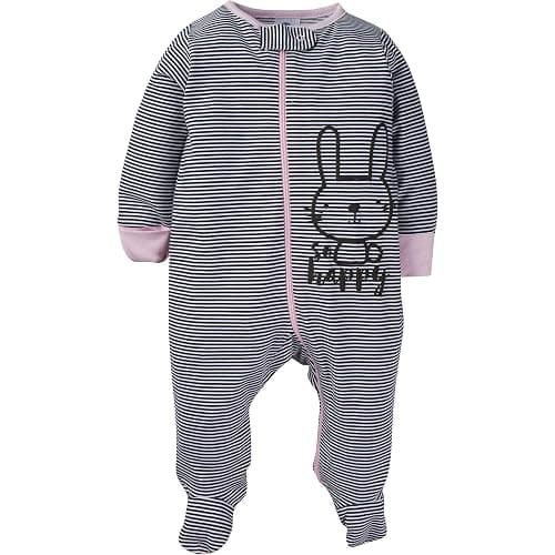 Gerber Baby-Girls 4 Pack Sleep 'N Play Footie thumbnail 2