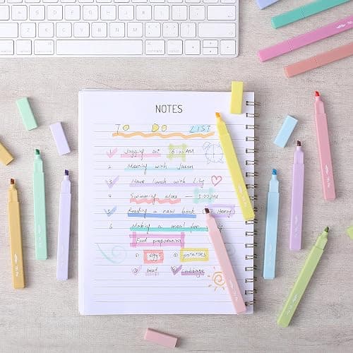 Mr. Pen- Aesthetic Highlighters, 32 Pack, Chisel Tip, Pastel Colors, Bulk, Cute Highlighters Assorted Colors, for Journaling, School, Office, Home, Back to School Supplies thumbnail 8