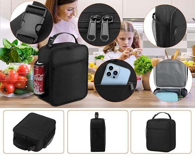 ZM-YOUTOO Lunch Box for Men - Reusable Lunch Bag Men Adult Women- Insulated Small LunchBox thumbnail 5