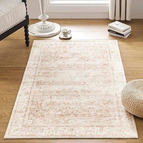 Pink Boho Font Door Mat for Indoor Entrance Washable Non Slip Cute Vintage Floral Aesthetic 3x5 Area Rugs for Entryway Entry thumbnail 7