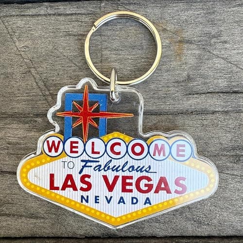 SNCO Las Vegas Souvenir Keychains – 6-Pack Gift Set with Lucky Penny, T-Shirt Shape & Iconic Welcome Sign Designs thumbnail 3