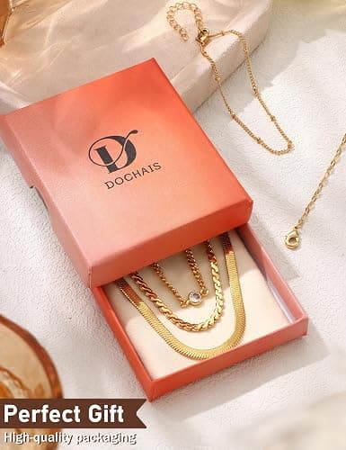 5Pcs Gold Bracelets, 18K Gold plated OPTION 3  GOLD thumbnail 6