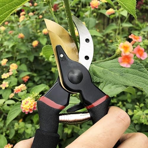 gonicc 8" Professional Premium Titanium Bypass Pruning Shears (GPPS-1003), Hand Pruners, Garden Clippers. thumbnail 2