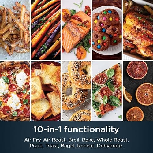Ninja Air Fryer & Toaster Oven | Prestige Smart XL Countertop Oven | Bakes up to 20 Cookies, Fits up to a 12lb Turkey | Pizza, Toast, Bake, Air Fry & Reheat | 1800 Watts | Stainless Steel | DT501​ thumbnail 7