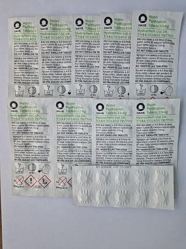 Oasis Water Purification Tablets (33mg) – Emergency Water Treatment for Camping, Hiking, Survival, and Travel – Fast-Acting Water Purifier for Safe Drinking Water – 200 Tablets thumbnail 3