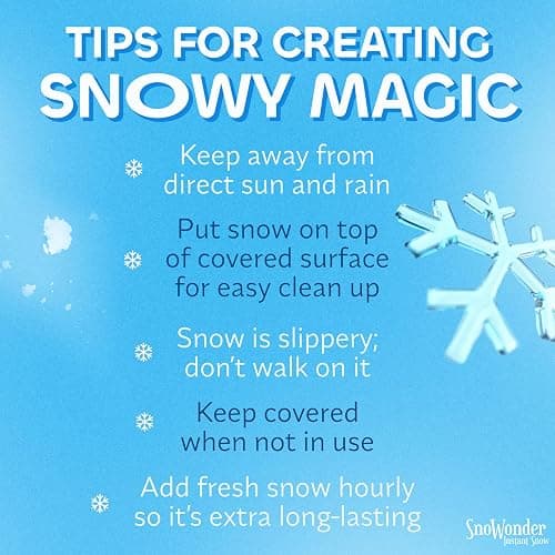 SNOWONDER Instant Snow Fake Artificial Snow, Also Great for Making Cloud Slime - Mix Makes 2 Gallons of Fake Snow thumbnail 7