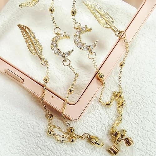 shionreiy Stylish Women's Glasses Chain - Eyeglass & Sunglasses Chains Holder for Around Neck, Eyewear Retainer Strap thumbnail 4