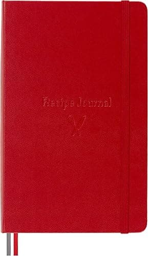 Moleskine Passion Journal, Recipe, Hard Cover, Large (5" x 8.25") Scarlet Red, 400 Pages thumbnail 3
