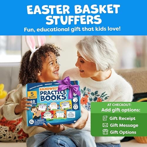 Magic Grooved Writing Practice for Kids Age 3-5 - Grooved Writing Books for Kids 3-5 - Handwriting Practice for Kids 5-7 - Preschool Tracing Books, Toys for 4 Year Old - Easter Gifts thumbnail 5
