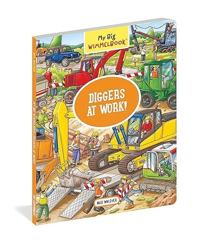My Big Wimmelbook®―Diggers at Work!: A Look-and-Find Book (Kids Tell the Story) (My Big Wimmelbooks) - Board book thumbnail 3