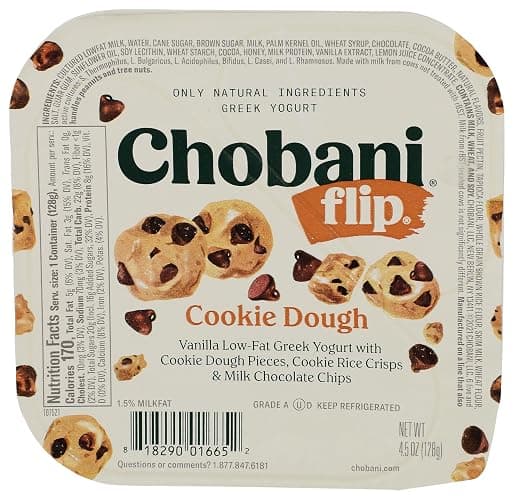 Chobani® Flip® Low-Fat Greek Yogurt Chocolate Chip Cookie Dough 4.5oz - Image 1