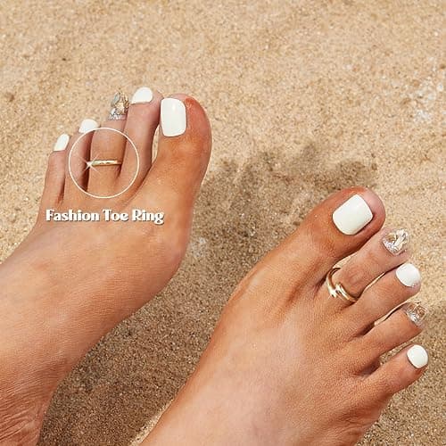 LOYALLOOK 14K Gold Fillled Toe Rings for Women Non Tarnish Waterproof Hug CZ Simple Open Band Toe Rings Adjustable Toe Ring Summer Beach Foot Jewelry thumbnail 6