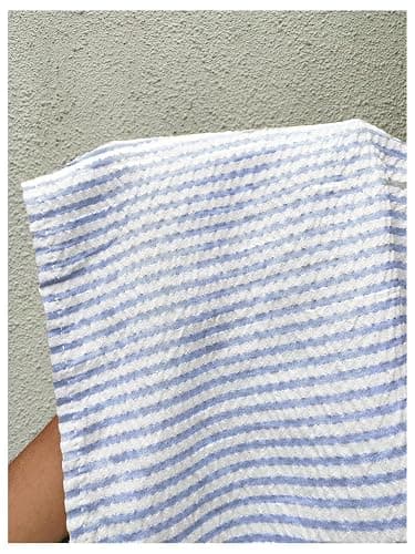 Milumia Women's Striped Ruffle Hem A Line Skirt Mid Waisted Summer Beach Maxi Skirts thumbnail 5