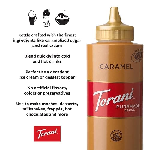Torani Puremade Sauce, Caramel, 16.5 Ounces(Pack of 4) thumbnail 5