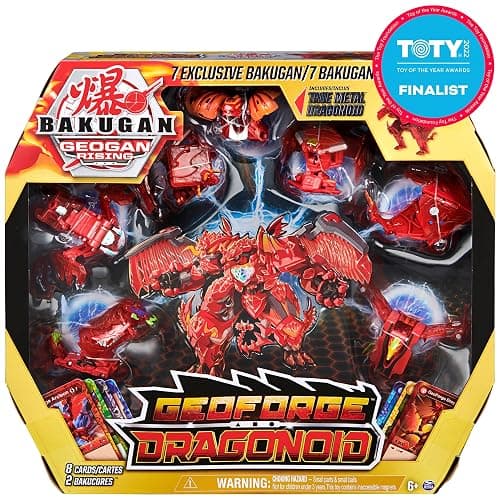 Bakugan GeoForge Dragonoid, 7-in-1 Includes Exclusive True Metal Dragonoid and 6 Geogan Collectibles, Kids Toys for Boys thumbnail 2