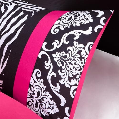 Intelligent Design Modern All Season Polka Dot Print, Vibrant Color Cozy Bedding Layer, Matching Sham, Decorative Pillow Comforter Set Fun Bedroom Décor, Twin/Twin XL, Pink thumbnail 6