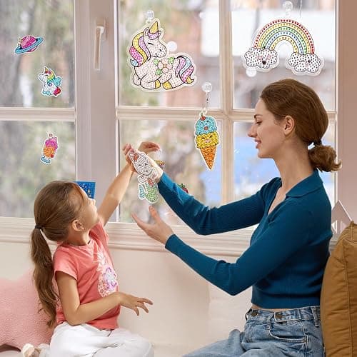Klever Kits 16 Projects Gem Painting, Kids Diamond Art Kit for Kids with 5D Diamond, Arts and Crafts for Girls Ages 6-12, Gem Craft Activities Kits, Premium Art Gift Ideas for Girls Ages 6, 7, 8+ thumbnail 2