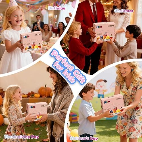 Cake Themed Air Dry Clay Kit for Kids - 12 Boxes Ultra Light Model Magic Clay, Soft DIY Modeling Clay with Sculpting Tools & Tutorials, Arts and Crafts Gift for Girls and Boys thumbnail 6