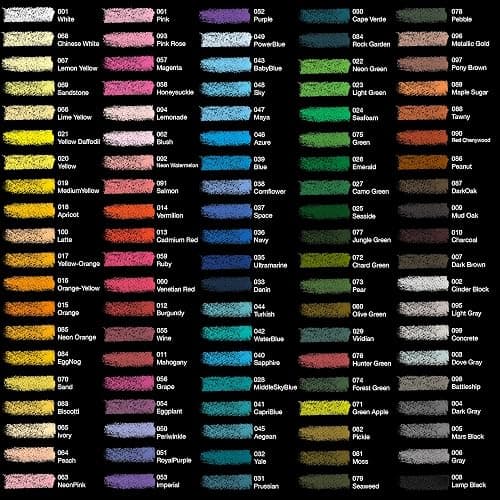 COLOUR BLOCK Soft Pastels for Artists - 100 Colors Square Chalk Pastels Set in Wooden Box - Vibrant Pigments Art Kit for Painting, Drawing, Sketching, Hobbyists, Students and Kids. thumbnail 4