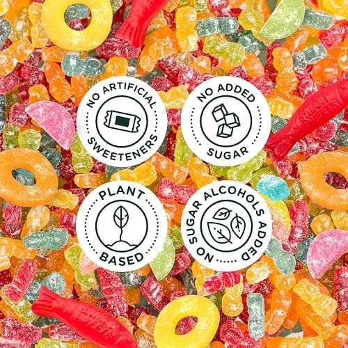 SmartSweets Variety Pack, 1.8oz (Pack of 8), Candy With Low Sugar & Calorie, Healthy Snacks For Kids & Adults - Sweet Fish, Sourmelon Bites, Peach Rings, Sour Blast Buddies thumbnail 4