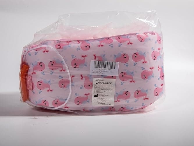HeySplash Swim Vest for Kids, Toddler Pool Floaties Fit 20-50/70 Lbs, Children Swimming Vest with Adjustable Strap, Swim Jacket Water Wing Arm Float, Puddle Sea Beach Boat Jumper Boy Girl Baby - for kids 22-70 lbs - B Pink Whale thumbnail 10