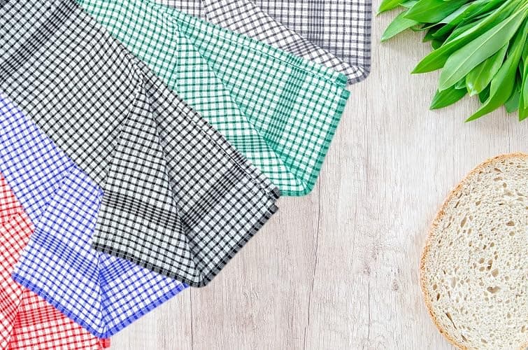 A & B TRADERS Wonderdry Tea Towels Kitchen Pack of 10, Cotton Absorbent Long Lasting Catering Bar Towel (Black) - Black thumbnail 4