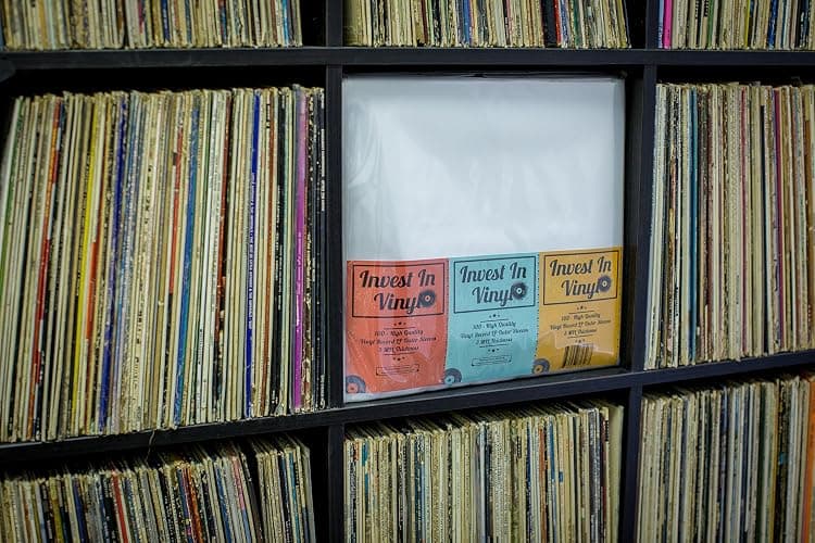 Invest In Vinyl 100 Clear Plastic Protective LP Outer Sleeves 3 Mil. Vinyl Record Sleeves Album Covers 12.75" x 12.5" Provide Your LP Collection with The Proper Protection thumbnail 3