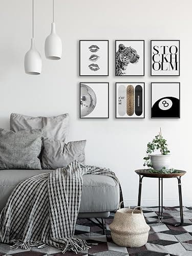 TwoDays Stockholm Style Room Decor for Women, Chic Trendy Wall Art for Living Room Aesthetic, Luxury Fashion Posters for Home Bedroom Apartment Dorm (8" X 10", Set of 6, UNFRAMED) thumbnail 4