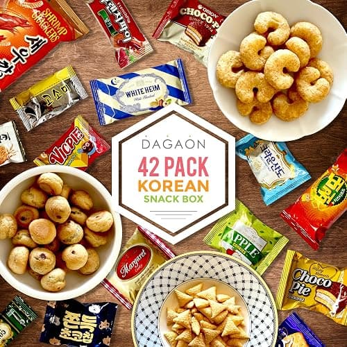 DAGAON Finest Korean Snack Box 42 Count – Variety Snacks Including Korean’s Favorite Chips, Biscuits, Cookies, Pies, Candies. Perfect appetizing Korean treats for any occasions, gifts and everyone. thumbnail 4