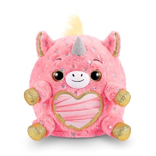 Rainbocorns Unicorn Rescue Surprise (Pink) by ZURU, Easter Basket Stuffers, Collectible Plush Stuffed Animal, Egg Toys, Sticker Pack, Magical Slime, Headband, Ages 3+ (DJ The Unicorn Plush) thumbnail 5