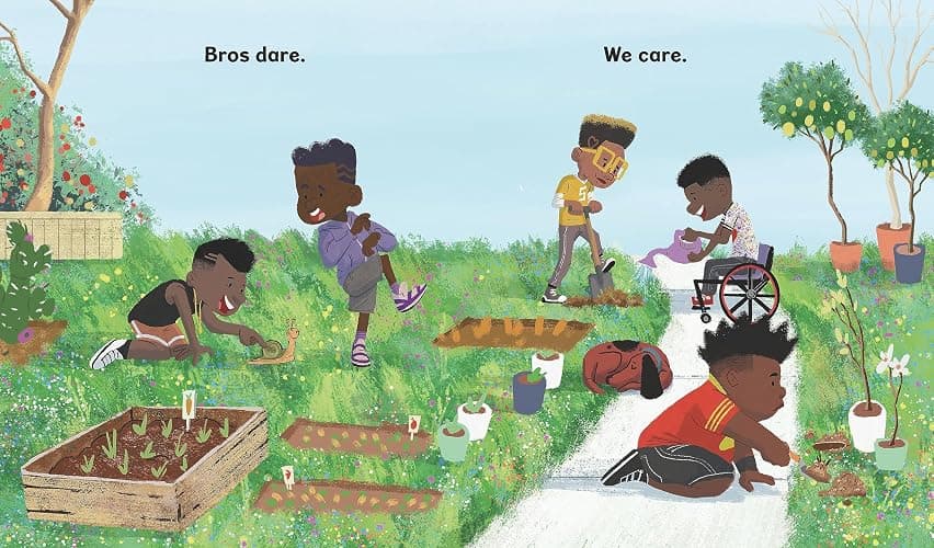 Bros: (A Rhyming Picture Book Celebrating Black Boy Joy, Friendship, and Imagination - For Kids Ages 4-8) thumbnail 3