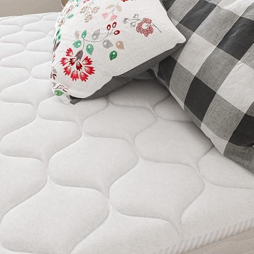 NapQueen 8 Inch Innerspring Twin Size Medium Firm Memory Foam Mattress, Bed in a Box, White - 8 Inch - Twin - White thumbnail 6