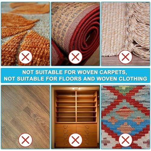 Eaersan 3 in 1 Carpet Rake Kit for Pet Hair Removal Tool - 45” Adjustable Long Handle Pet Hair Remover, Reusable Carpet Scraper Dog Cat Deep Hair Cleaner Remover Tool for Rugs, Mats, Couch, Furniture thumbnail 9