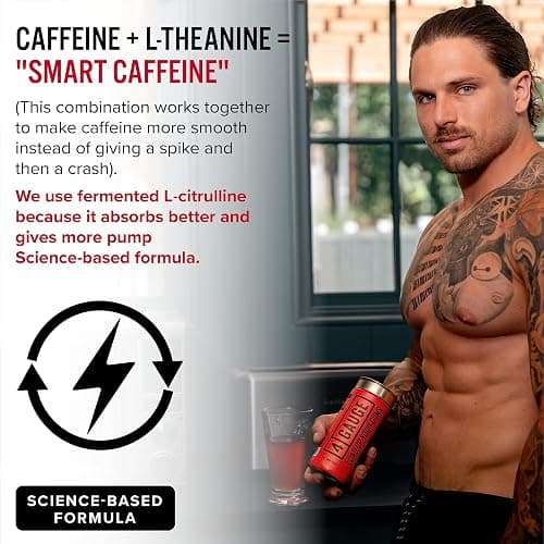4 Gauge Natural Preworkout Without The Jitters | 30 Servings | Nitric Oxide Booster | L-Citrullline, L-Carnitine, Creatine | No Artificial Ingredients | Frozen Lemonade thumbnail 11