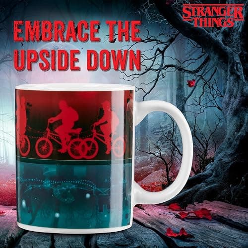 Stranger Things Coffee Mug Adults Teenagers 312ml Ceramic Heat Colour Changing Mug Gift Set - Official Merchandise thumbnail 2