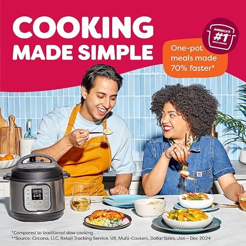Instant Pot Duo 7-in-1 Mini Electric Pressure Cooker, Slow Rice Cooker, Steamer, Sauté, Yogurt Maker, Warmer & Sterilizer, Includes Free App with over 1900 Recipes, Stainless Steel, 3 Quart thumbnail 2
