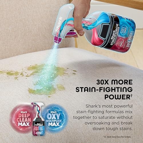 Shark StainForce Cordless Portable Spot, Stain, & Odor Remover System for Carpets, Area Rugs, Upholstery, Stairs, with Storage Caddy, Accessories, and Full-Size Cleaning Solution, HX101 (New) thumbnail 7