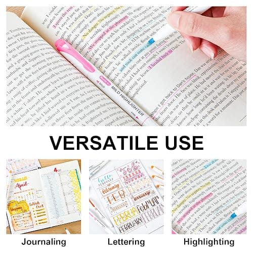 Shuttle Art 30 Colors Highlighters, Pastel Highlighter Pens Assorted Colors, Dual Tip Mild Color Highlighter Markers, Perfect for Teens, Kids and Adults Coloring, Underlining, Highlighting thumbnail 6