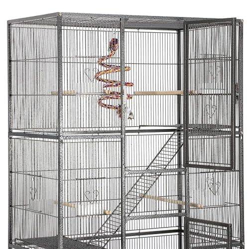 Yaheetech Large African Grey Parrot Bird Cage for Budgies/Conures/Parakeets with Detachable Stand thumbnail 4