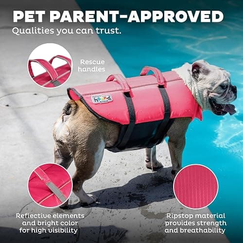 Outward Hound Granby Splash Pink Dog Life Jacket, Medium thumbnail 5