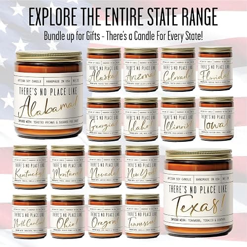 Utah Gifts, Utah Decor for Home - 'There's No Place Like Utah Candle, w/Sagebrush, Bergamot & Juniper I Utah Souvenirs I Utah State Gifts I 9oz Jar, 50Hr Burn, USA Made thumbnail 9
