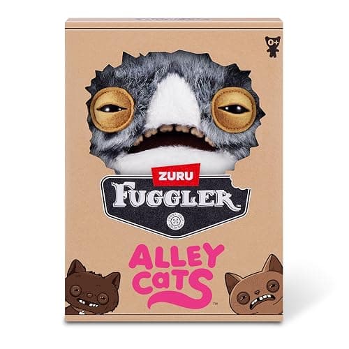 Fuggler Alley Cats 9-Inch Plush Toy (Wide Eyed Cat) by ZURU – Funny Ugly Monster Stuffed Animal with Human-Like Teeth, Collectible Plush for Kids, Tweens, Teens, Adults & Cat-Loving Weirdos thumbnail 7