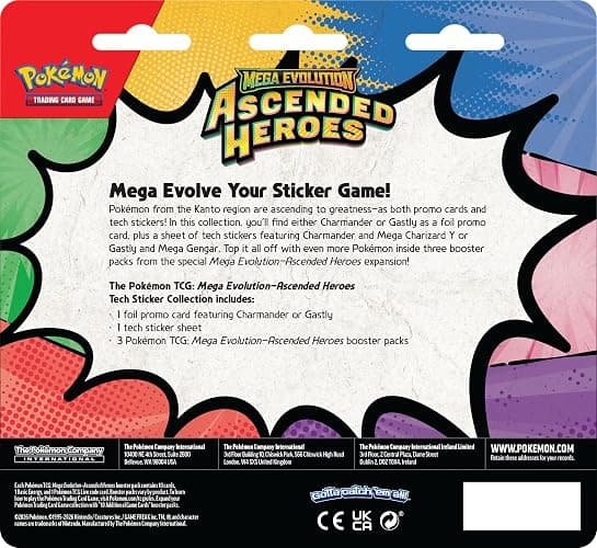 Pokémon TCG: Mega Evolution—Ascended Heroes Tech Sticker Collection - Charmander thumbnail 2